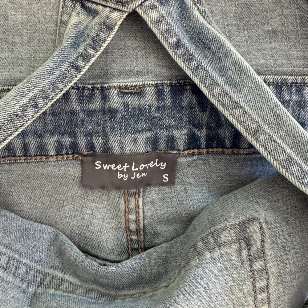 Women's Light Blue Denim Overalls - Picture 11 of 11